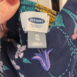 Old Navy Blue Floral Dress XL